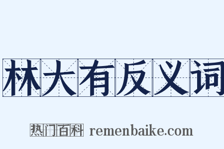 林大有反义词是什么意思的图片